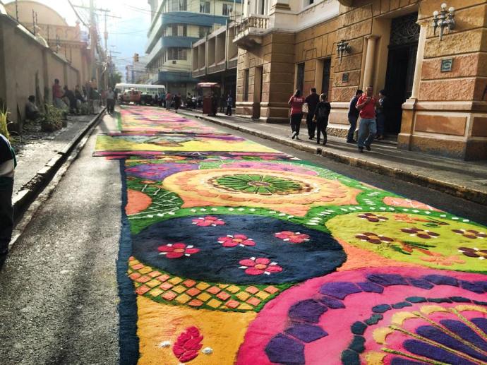 sawdust carpet in tegu